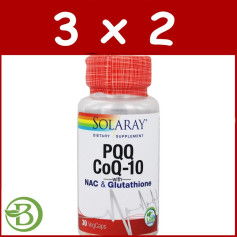 Pqq con Q10 30 Cápsulas Solaray