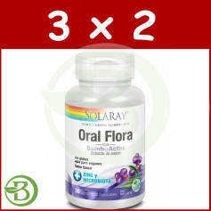 Confezione 3x2 Sambuactin Oral Flora 30 compresse Solaray