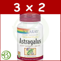 Confezione 3x2 Estratto di radice di astragalo 200Mg. 30 capsule Solaray