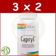 Confezione 3x2 Capryl 100 capsule Solaray