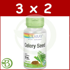 Confezione 3x2 Semi di Sedano (Sedano) 100 Capsule Solaray