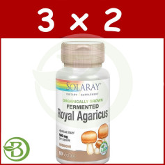 Confezione 3x2 Agaricus reale 500Mg. 60 capsule Solaray