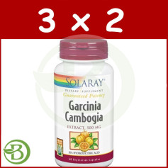 Confezione 3x2 Garcinia Cambogia 500Mg. 60 capsule Solaray