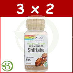 Confezione 3x2 Shiitake 500Mg. 60 capsule Solaray