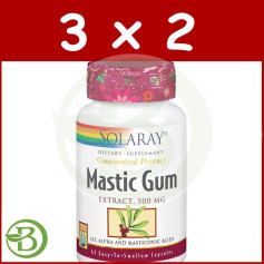 Confezione 3x2 Gomma Mastice 500Mg. 45 capsule vegetali Solaray