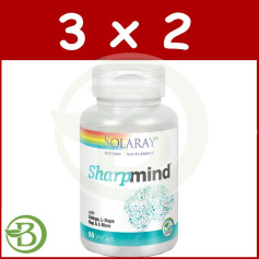 Confezione 3x2 Sharpmind 60 Capsule Solaray