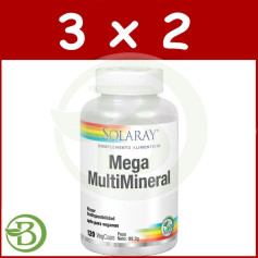 Confezione 3x2 Mega Multi Minerale 120 Capsule Solaray