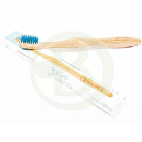 Spazzolino da denti in bambù blu