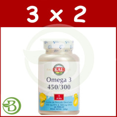 Confezione 3x2 Perle Omega 3 450/300 60 Kal