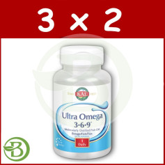 Confezione 3x2 Perle Ultra Omega 3-6-9 100 Kal