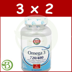 Confezione 3x2 Omega 3 720/480 60 Perle Kal