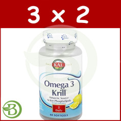Confezione 3x2 Krill Omega 3 500Mg. Perle 60 Kal