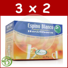 Confezione 3x2 Infusi di Biancospino 20 Filtri Naturali Soria