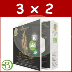 Confezione 3x2 Ginseng Nero Fermentato 24 Capsule Soria Natural