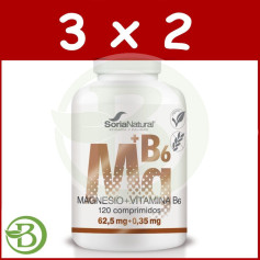Confezione 3x2 Magnesio+Vit. B6 1550 mons. X 120 Soria Natural a rilascio prolungato