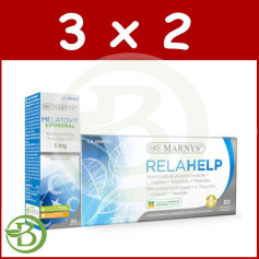 Confezione 3x2 Confezione Relahelp 30 Capsule + Melatovit Marnys