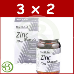 Confezione 3x2 Gluconato di Zinco 70Mg. Aiuto sanitario