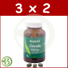 Confezione 3x2 CLORELLA 550MG 60 COMP AIUTI SANITARI
