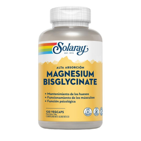 Bisglicinato di magnesio 120 capsule Solaray