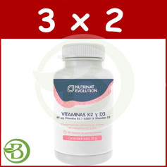 Confezione 3x2 Vitamine K2 e D3 Nutrinat Evolution