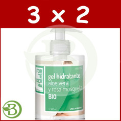 Confezione 3x2 Gel Idratante Bio Aloe e Rosa Canina 500Ml. Herbora