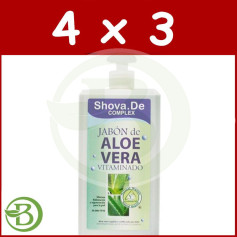 Confezione 4x3 Sapone Aloe Vera Complex 1Lt. Shova De