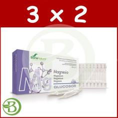 Pack 3x2 Glucosor Magnesio 28 Flaconcini Soria Natural