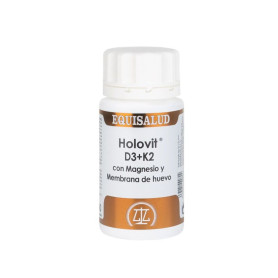 Holovit D3+K2+Mg e membrana d&#39;uovo 50 capsule Equisalud