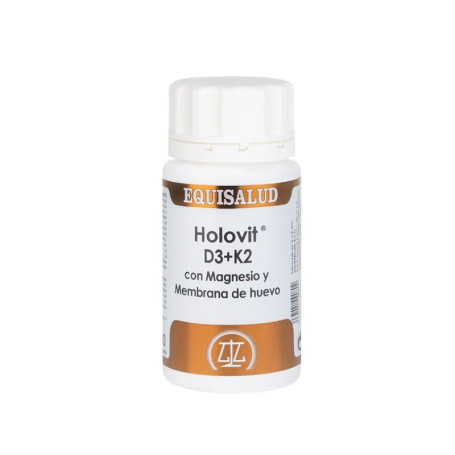 Holovit D3+K2+Mg e membrana d&#39;uovo 50 capsule Equisalud