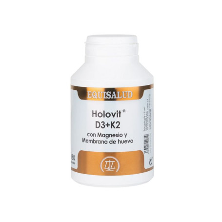 Holovit D3+K2+Mg e membrana d&#39;uovo 180 capsule Equisalud