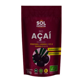 Polvere di Açaí Biologica 70 Gr Sol Naturale