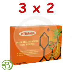 Confezione 3x2 Gelatina + Ginseng + Acerola 45 Capsule Integralia