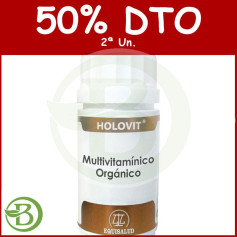 Holovit Multivitaminico Biologico Confezione Equisalud da 50 Capsule (2a unità al 50%)