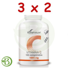 Confezione 3x2 Vitamina C 1700Mgrs X 100 Soria Natural a rilascio prolungato