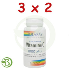 Confezione 3x2 Piccole Vitamina C 1.000Mg. A/R 30 compresse Solaray