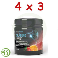 Confezione 4x3 Polvere di Collagene Marino 300 Gr Herbora