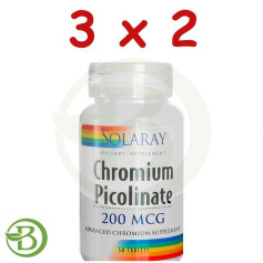 Confezione 3x2 Cromo Picolinato 200Mcg. 50 compresse Solaray