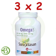 Confezione 3x2 Omega 3 1.200Mg. 120 perle Sura Vitasan