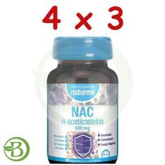 Confezione 4x3 N-Acetilcisteina 600Mg 60 Compresse Naturmil