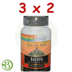 Confezione 3x2 Bacopa 100Mg. 60 capsule Solaray