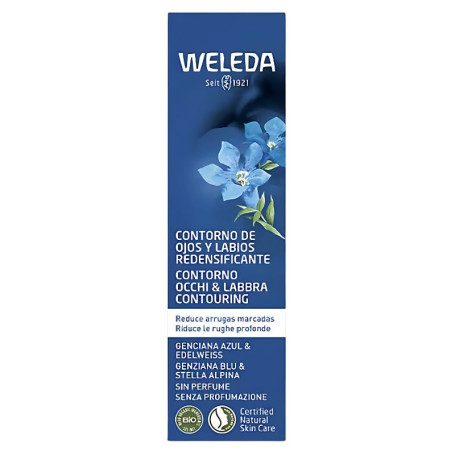 Contorno occhi e labbra rossi Genc.Blue e Stella alpina 10Ml Weleda