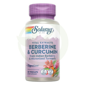 Berberine & Curcumín 600Mg. 60 Capsule Vegetali Solaray