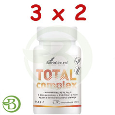 Confezione 3x2 Total Complex 30 compresse Soria Natural
