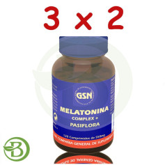 Confezione 3x2 Complesso di Melatonina 120 Compresse GSN
