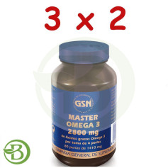 Confezione 3x2 Master Omega 3 80 Perle GSN