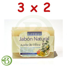 Confezione 3x2 Sapone All&#39;Olio Di Oliva 100Gr. Bifemme
