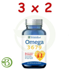 Confezione 3x2 Omega 3-6-7-9 Contenitore da 30 Capsule. Ynsadiet
