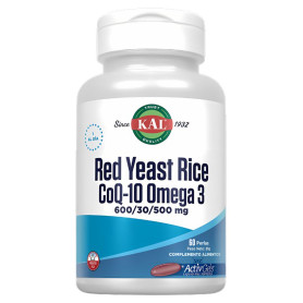 Kal Riso Rosso/Q10/Omega 3 - 60 Perle Kal