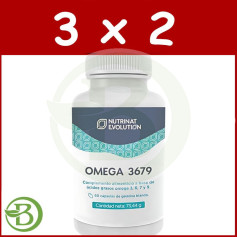 Confezione 3x2 Omega 3679 60 Capsule di gelatina morbida Nutrinat Evolution