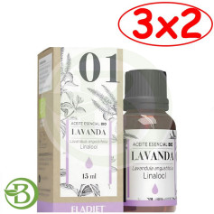 Confezione 3x2 Essenza Di Lavanda Biologica 15 Ml Eladiet